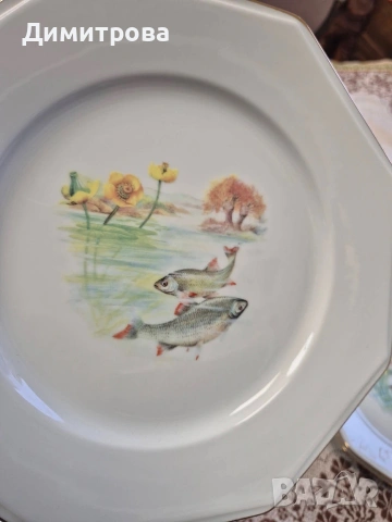 Рибен сервиз, Лимож, снимка 12 - Сервизи - 54227751