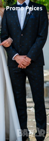 Promo -50% Черен костюм SLIM FIT CARDUCCI, снимка 3 - Костюми - 50384106