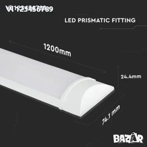 LED /лампа/ линейно тяло 40W 120 СМ, снимка 5 - Лампи за таван - 50831633