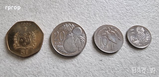 Западна Самоа  5, 10, 20 сене  и 1 тала. UNC. Чисто нови. 4 бройки., снимка 1