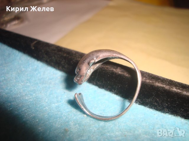 ФИГУРАЛЕН СТАР СРЕБЪРЕН ПРЪСТЕН ДЕЛФИН ВИСОКА ПРОБА СРЕБРО ХУДОЖЕСТВЕНА МАЙСТОРСКА ИЗРАБОТКА 26893, снимка 15 - Пръстени - 34884073