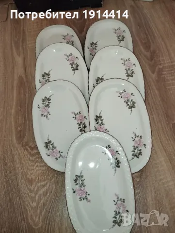 Едновремешни порцеланови чинии, снимка 10 - Чинии - 49754422