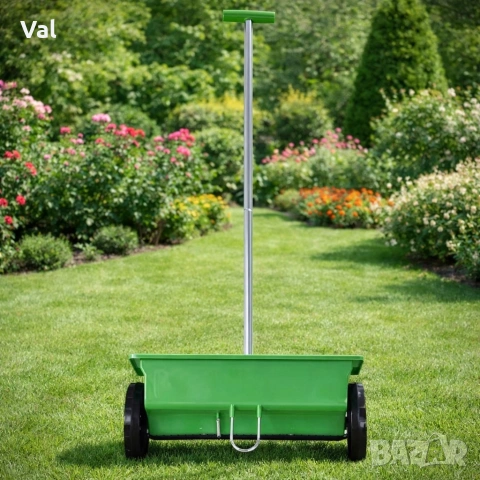 Ръчна градинска сеялка 6L с колела