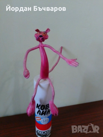 Соц. стара Vintage гумена играчка Пинко розовата пантера