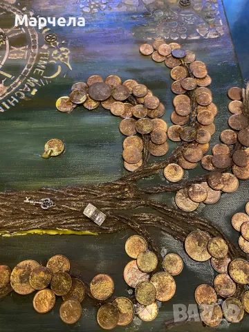 Картини "Дърво на парите" с монети, снимка 4 - Картини - 48769357