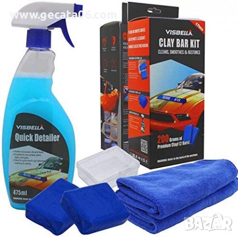 Visbella Clay Bar Kit / Комплект за почистване с глинени барове Висбела