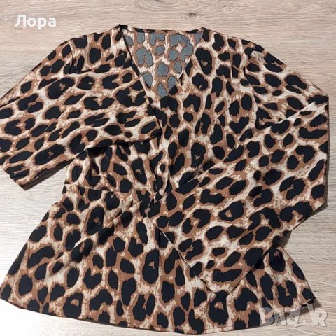 Дамска тигрова риза, снимка 2 - Ризи - 48435965