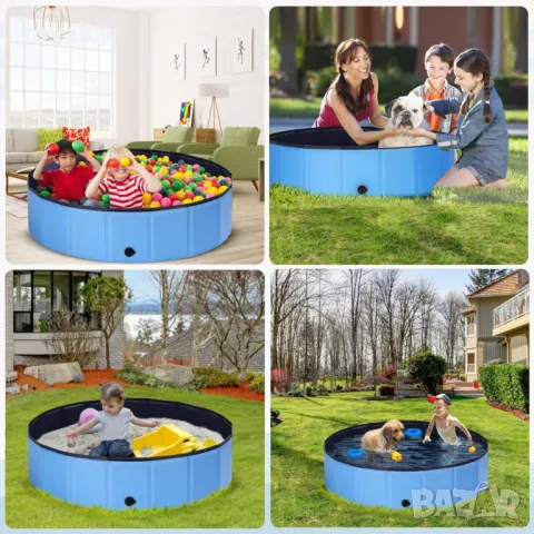 Сгъваем басейн за кучета – здрав, устойчив и лесен за употреба, снимка 4 - Други стоки за дома - 49305289