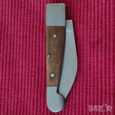 Джобно ножче с дървени чирени. , снимка 6 - Ножове - 53143716