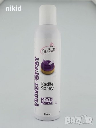 Спрей кадифе велурен ефект Dr. Gusto за торта торти десерти сладкиши мус велур кадифен, снимка 6 - Други - 37735468