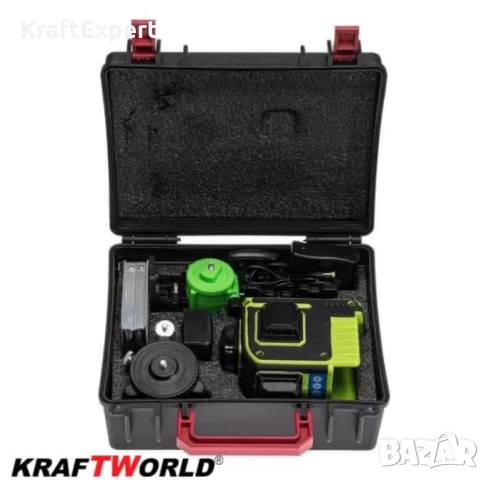 4D Лазерен Нивелир KRAFT WORLD с 16 Линии Самонивелиращ се, снимка 4 - Измервателни инструменти - 50488435