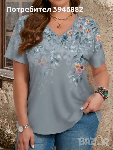 Нова дамска лятна блуза; размер 2 XL