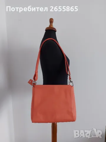 Дамска кожена чанта през рамо, снимка 5 - Чанти - 49814513