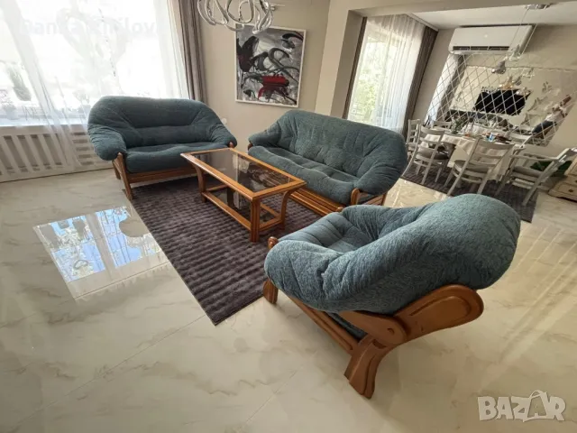 Холна гарнитура от масивно дърво, снимка 1