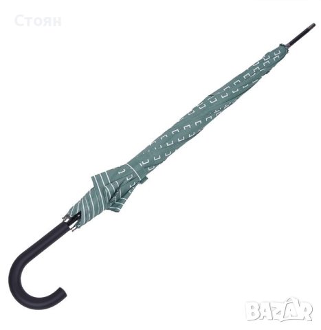 Дъждовен чадър-бастун Автоматичен Veraman White Shapes Lines 86 см, снимка 4 - Други - 42875655