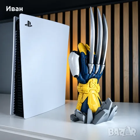 🎮 Стойка за PS5 DualSense – Wolverine , снимка 2 - Аксесоари - 56357096