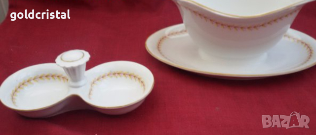 стар порцелан Чехословакия сосиера и солница 