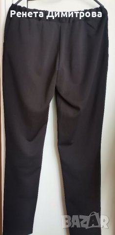 Дамски панталон L/XL с кожени елементи , снимка 2 - Панталони - 37750363