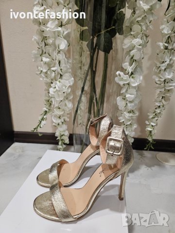 златисти сандали , снимка 1