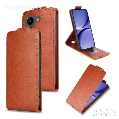 Вертикален Кожен Калъф за Xiaomi Poco X8 Pro 5G / Redmi Turbo 5 5G - Флип, Магнитен, Стойка, Слот за, снимка 3 - Калъфи, кейсове - 54137067