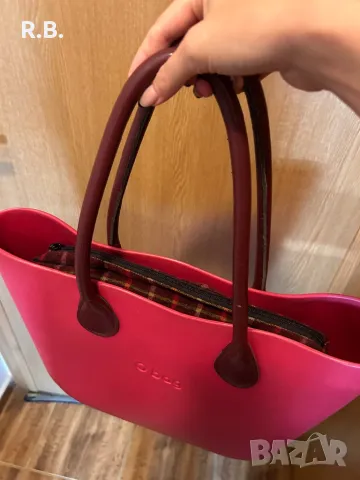 Червена чанта Obag, снимка 4 - Чанти - 47351210