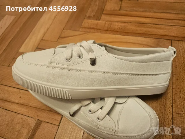 Дамски бели кецове, снимка 2 - Кецове - 56547238