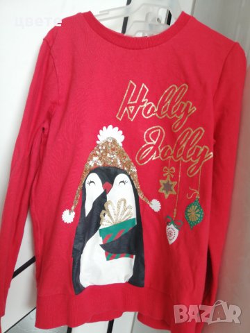 Детска коледна блузка , снимка 1