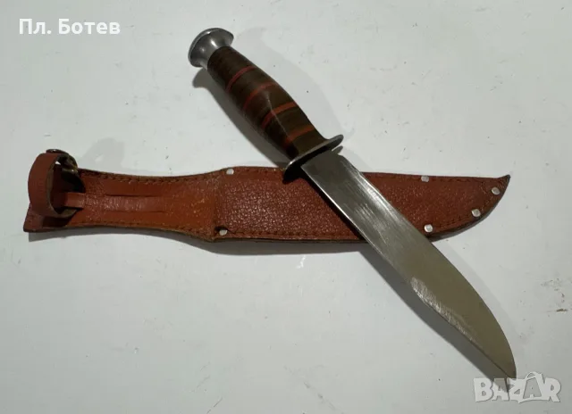 Стар български соц нож, снимка 3 - Ножове - 56207515