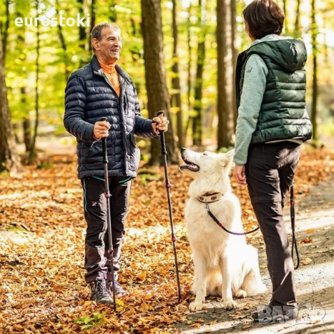 Карбонови телескопични трекинг щеки Forest tales с дръжките от корк - Телескопични ултра леки карбон, снимка 3 - Спортна екипировка - 52852377
