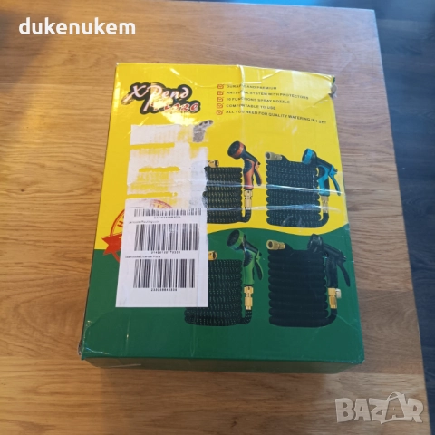 Разтегателен градински маркуч 30 м с накрайници и пистолет с 10 режима, снимка 12 - Други инструменти - 52222668