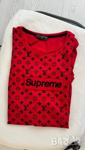 Supreme LV Louis Vuitton тениска за мъже