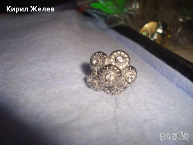 КРАСИВ ПОСРЕБРЕН ФЛОРАЛЕН КРИСТАЛЕН ФЕШЪН АРТ ПРЪСТЕН РЕГУЛИРУЕМ МОДЕЛ 18621, снимка 8 - Пръстени - 37420245