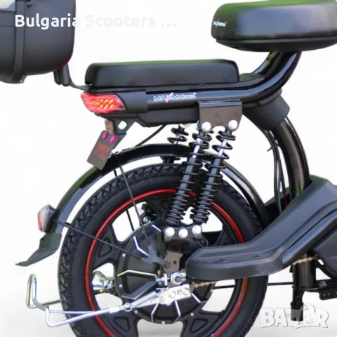 Електрически Мотопед MaxMotors EBZ 18 750W/48V/20Ah - BLACK, снимка 7 - Мотоциклети и мототехника - 50015442
