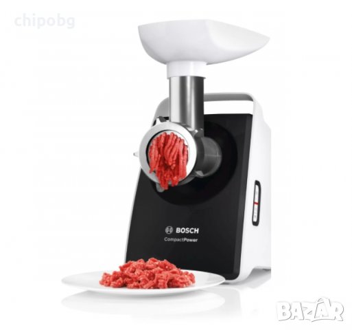 Месомелачка, Bosch MFW3X17B Meat grinder, CompactPower, 500 W, White, снимка 2 - Месомелачки - 38424213