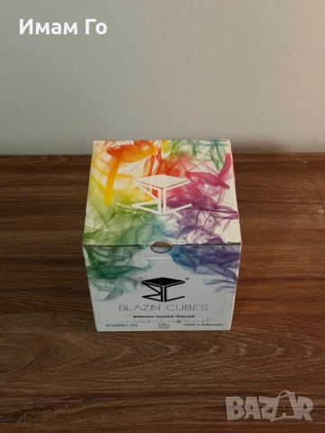 Blazin’ Cubes Premium Coconut Charcoal 1 kg 26 mm – кокосови въглени за наргиле / shisha / hookah, снимка 2 - Наргилета - 52341110