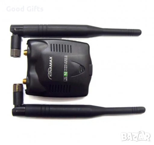 Мощна антена за интернет Kinamax WiFi Adapter, снимка 3 - Мрежови адаптери - 29530775