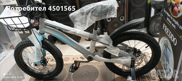 Детски велосипед 16 цола дискови спирачки., снимка 9 - Велосипеди - 53869324