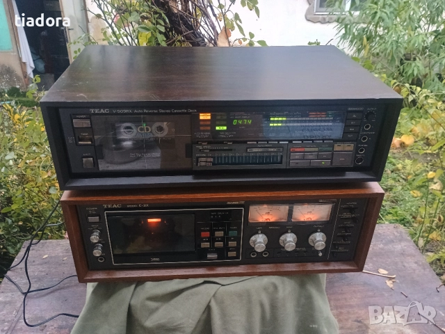 TEAC V-909RX Auto Reverse Stereo Cassette Deck wood Cabinet, снимка 9 - Декове - 52357919