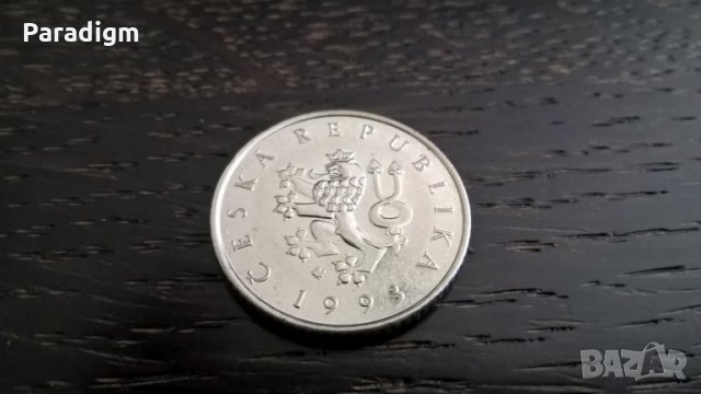 Монета - Чехия - 1 крона | 1993г., снимка 4 - Нумизматика и бонистика - 29305287