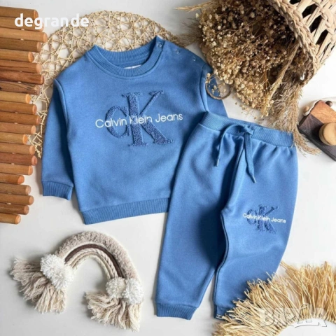 Детски комплект Calvin Klein   Чист Памук  От  6-9 м.  до  3-4  г.  , снимка 2 - Комплекти за бебе - 53284380