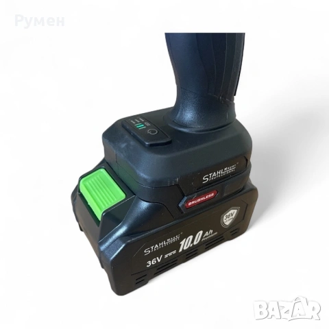 КОМПЛЕКТ 7 В 1 ОТ АКУМУЛАТОРЕН ПЕРФОРАТОР, ВИНТОВЕРТ, ГАЙКОВЕРТ, ЪГЛОШЛАЙФ, САБЛЕН ТРИОН , РЕЗАЧКА С, снимка 9 - Куфари с инструменти - 53107763