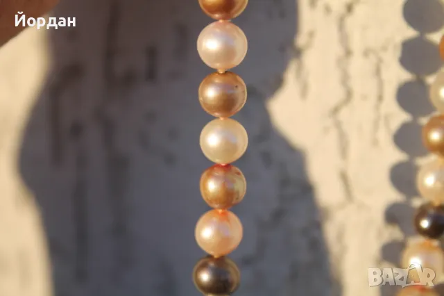Огърлица с естествени перли, снимка 9 - Колиета, медальони, синджири - 48882696