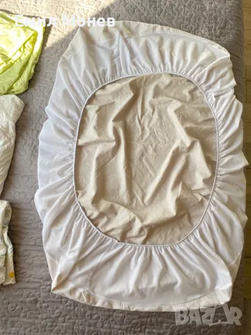 Протектор с ластик за бебешка кошара 60 х 120 см. , снимка 1