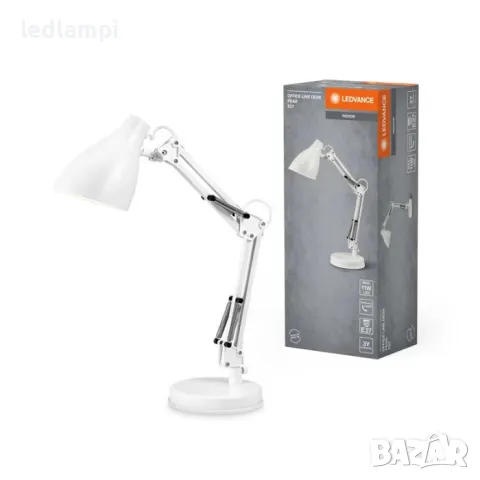 Настолна Лампа OFFICE LINE DESK Бяла Е27, снимка 3 - Настолни лампи - 49752865