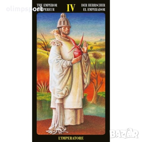 карти таро  LOSCARABEO BOSCH  Тези фантастични образи, вдъхновени от картините на фламандския художн, снимка 3 - Карти за игра - 42860840