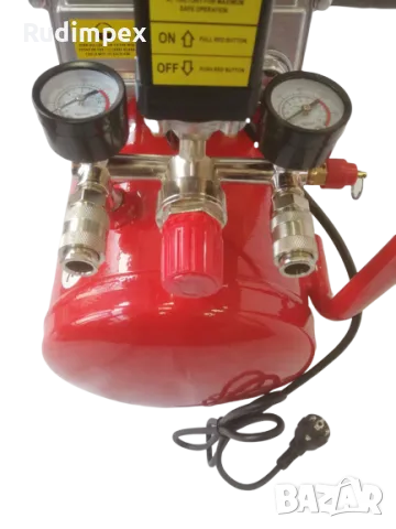 Компресор за въздух GREENYARD GY-AC24 - Резервоар 24 литра - 8 бара - 178 л/мин - 2 манометъра, снимка 7 - Компресори - 43183133