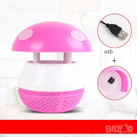Лампа против комари с USB за дома и детската стая TV312, снимка 4 - Друга електроника - 52206042
