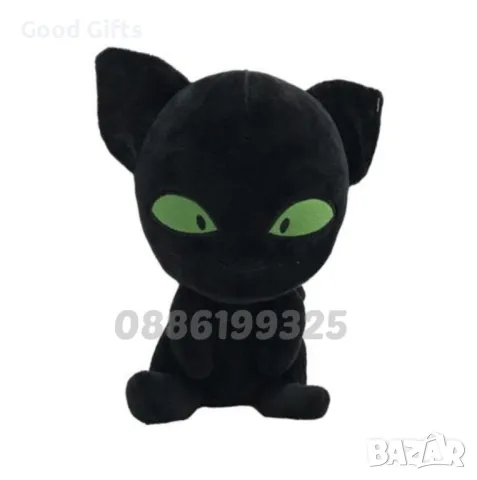Комплект Плюшени играчки Tikki и Plagg Калинката и Черния котарак, снимка 3 - Плюшени играчки - 47427862