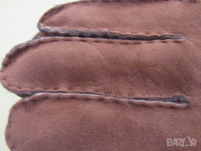 Мъжки кожени кафяви ръкавици, нови , снимка 3 - Ръкавици - 30863685