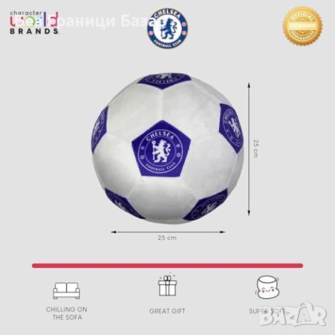 Нова Мека възглавница Chelsea FC с лого – перфектен подарък за фенове, снимка 3 - Възглавници - 52134812